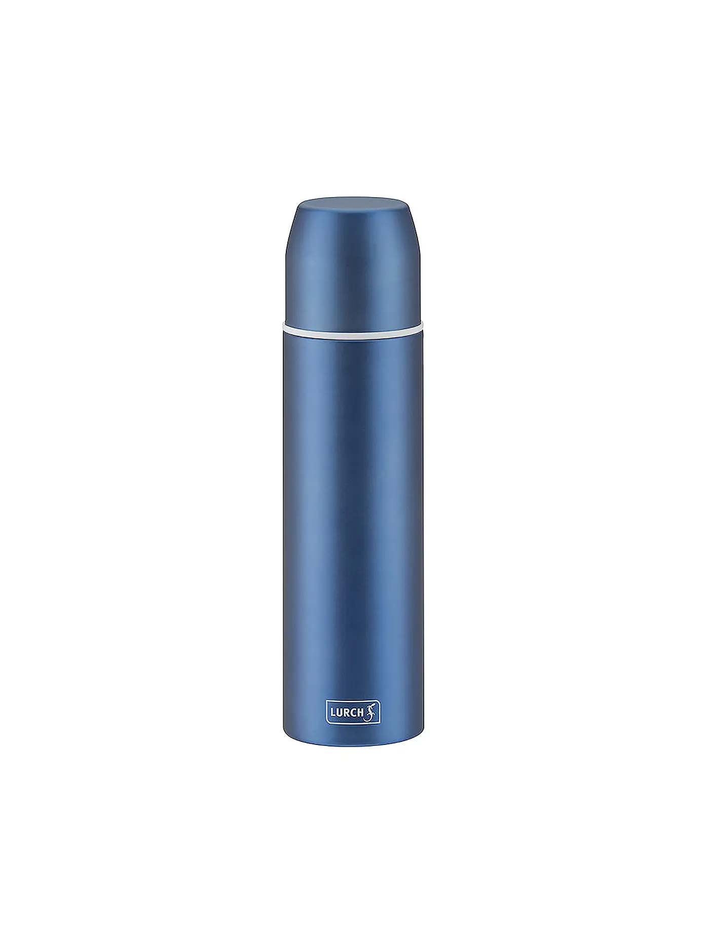 LURCH | Isolierflasche - Thermosflasche mit Becher EDS 0,45l Denim Blue | 